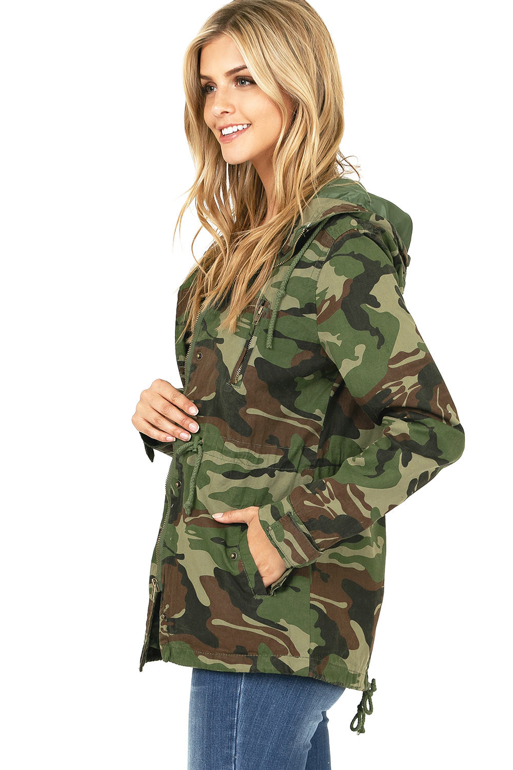Camouflage Cargo Jacket - Pink Ice