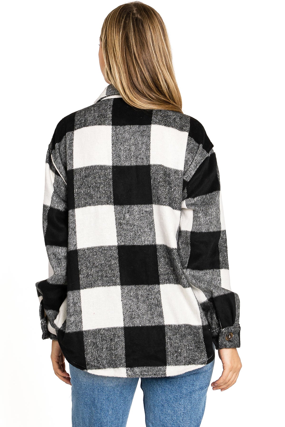 Gingham Button Down Shacket