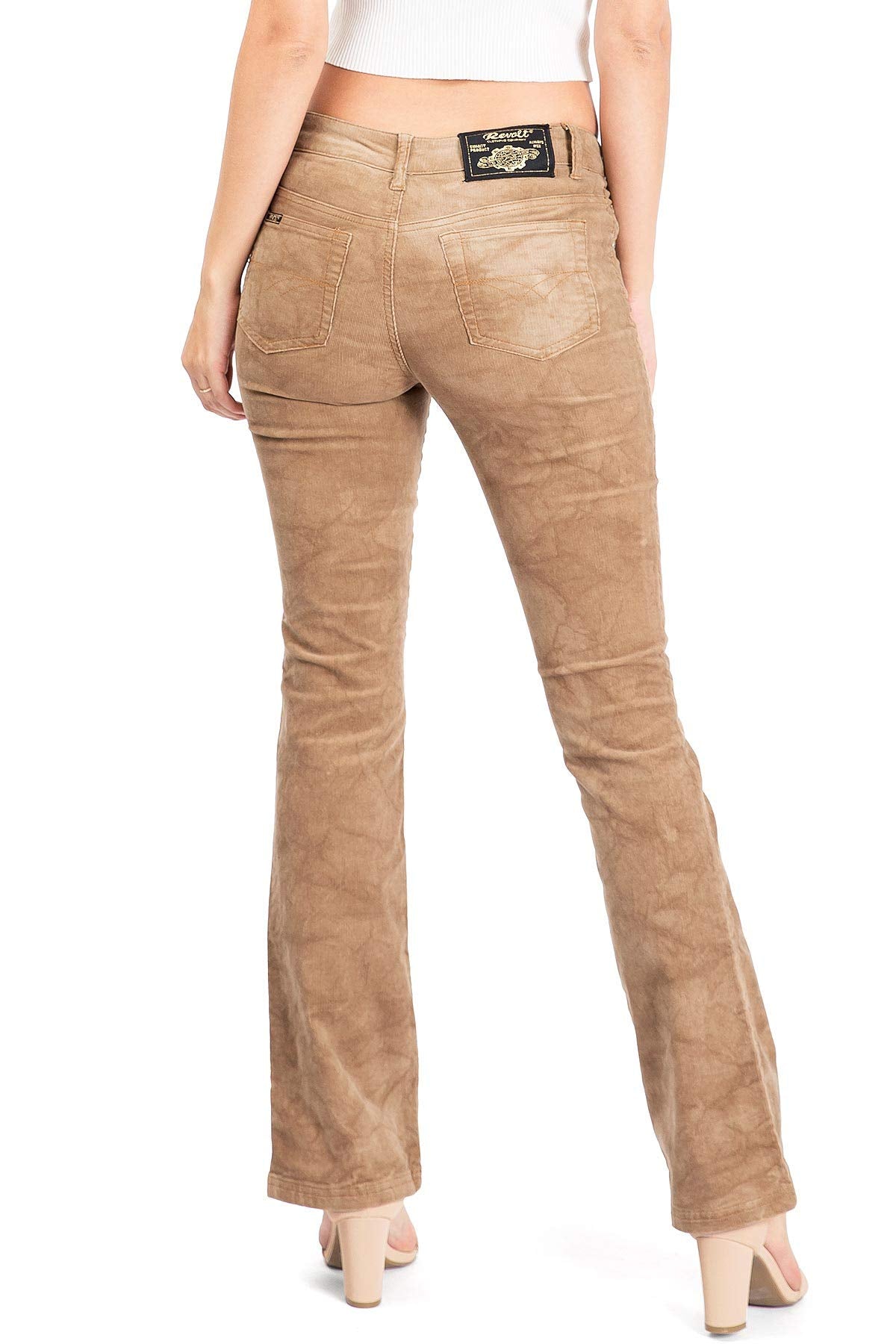 Marbled Corduroy Bootcut Pants