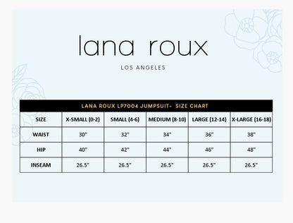 Lana Roux Aviator Relax Denim Utility Coverall Jumpsuit