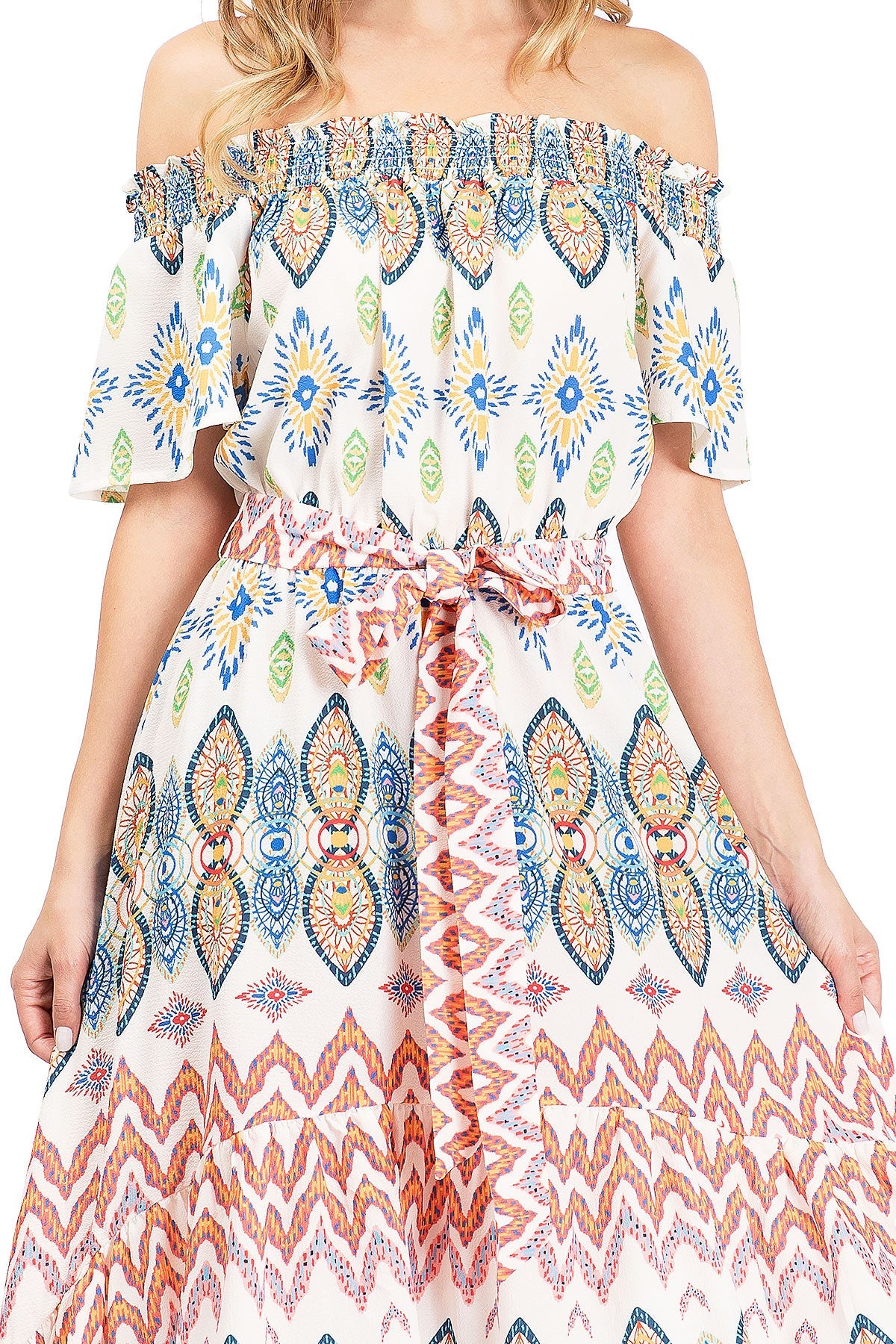 Rising Sun Hi-Lo Dress