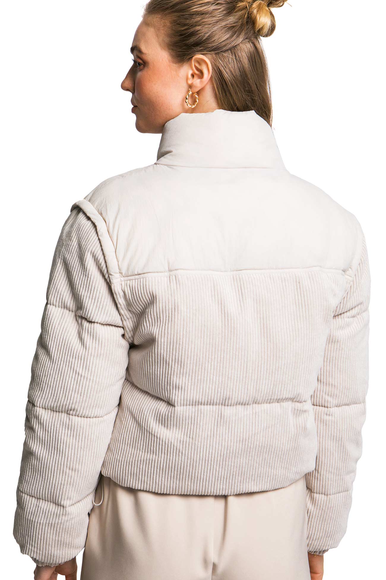 Cord Puffer Jacket