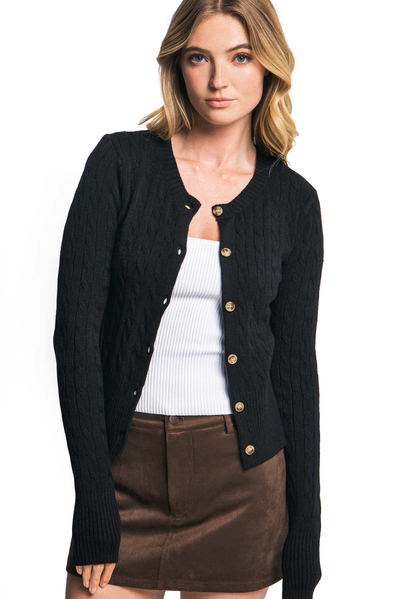 Classic Cable Knit Cardigan