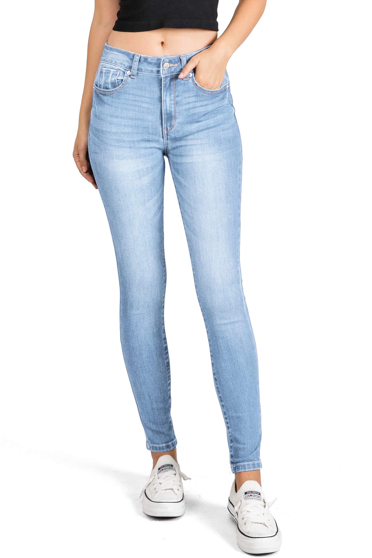 Sleek High Rise Skinny Jeans