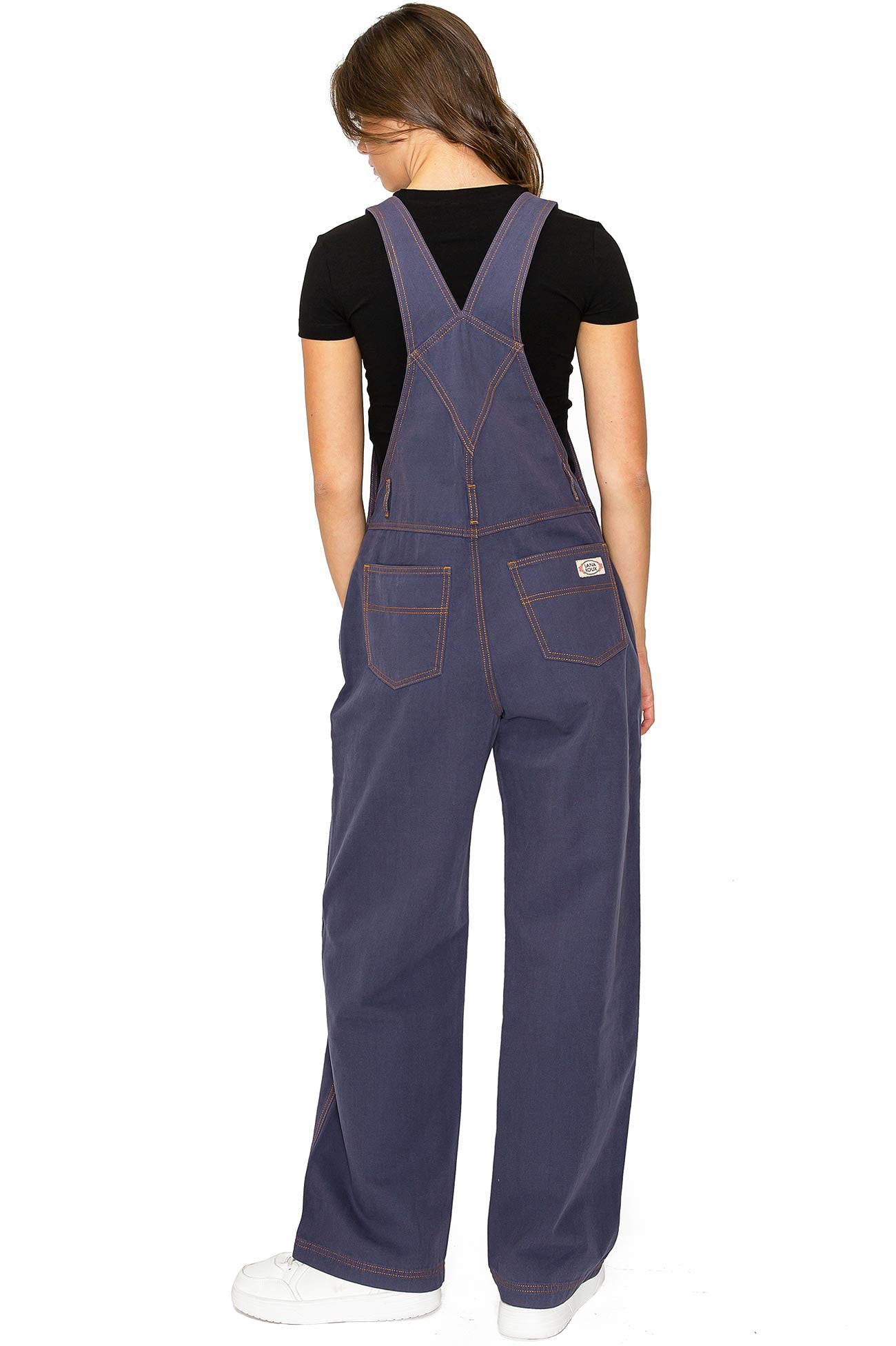 Lana Roux 90s Retro Dungaree Summer Canvas Overalls