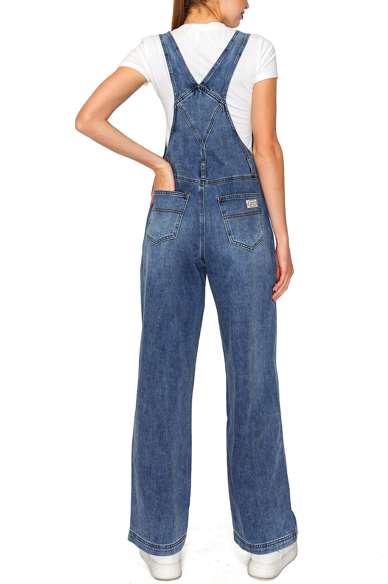 Lana Roux 90s Retro Ultra Soft Stretch Fit Overalls