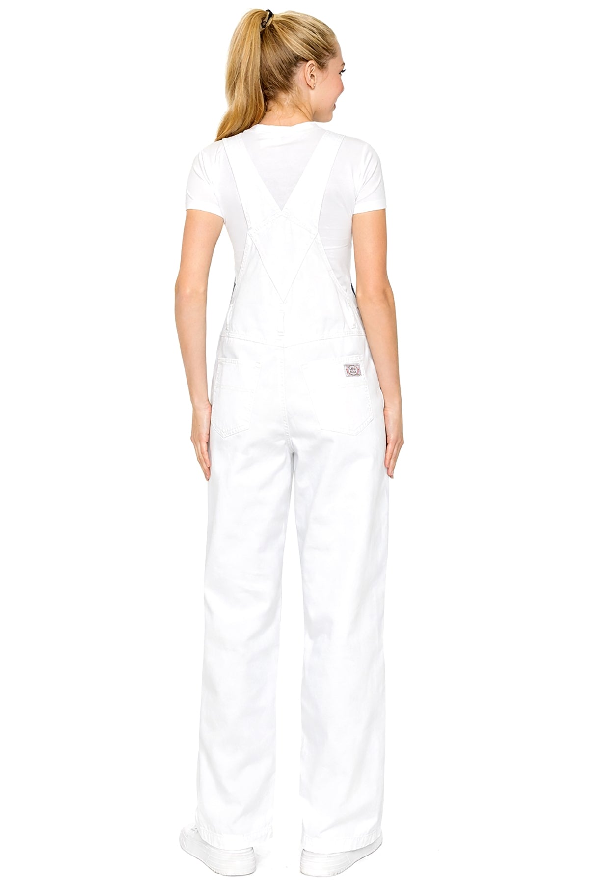 Lana Roux 90s Retro Utility Overdye Twill Overalls - Pink Ice