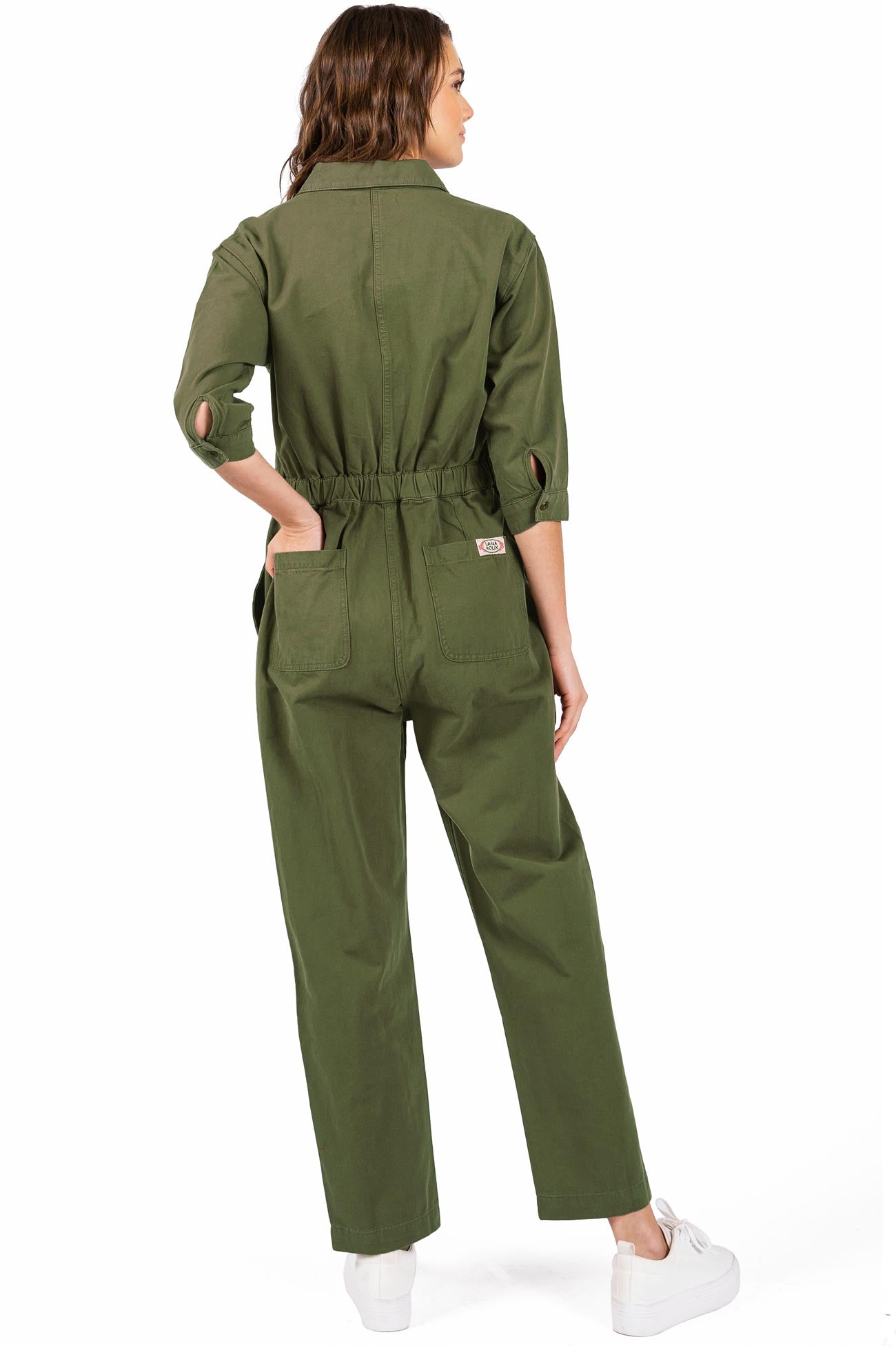 Lana Roux Coverall Aviator Jumpsuit