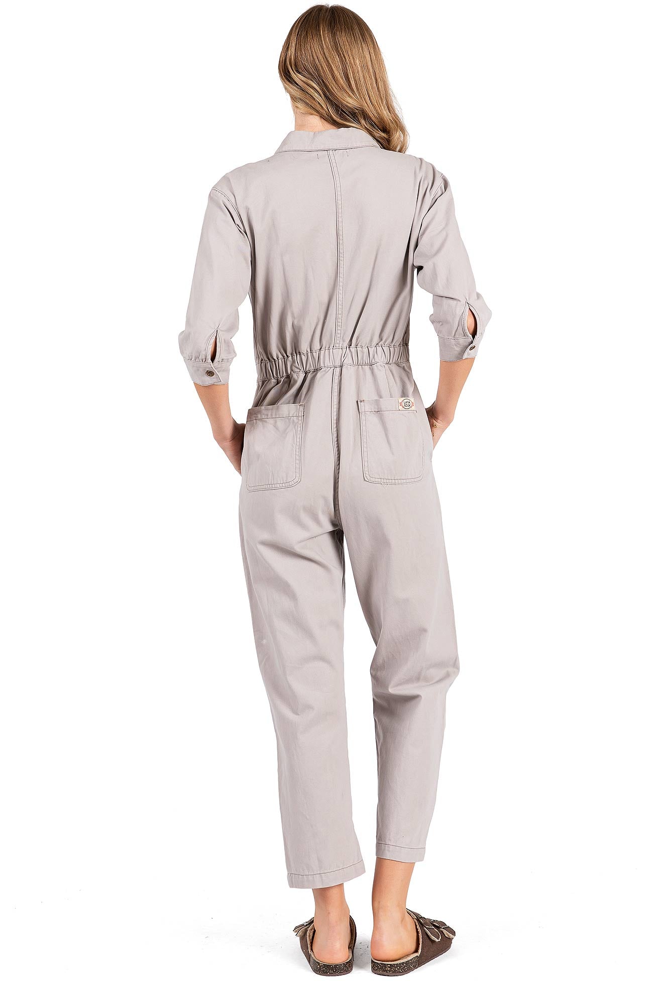 Lana Roux Coverall Aviator Jumpsuit