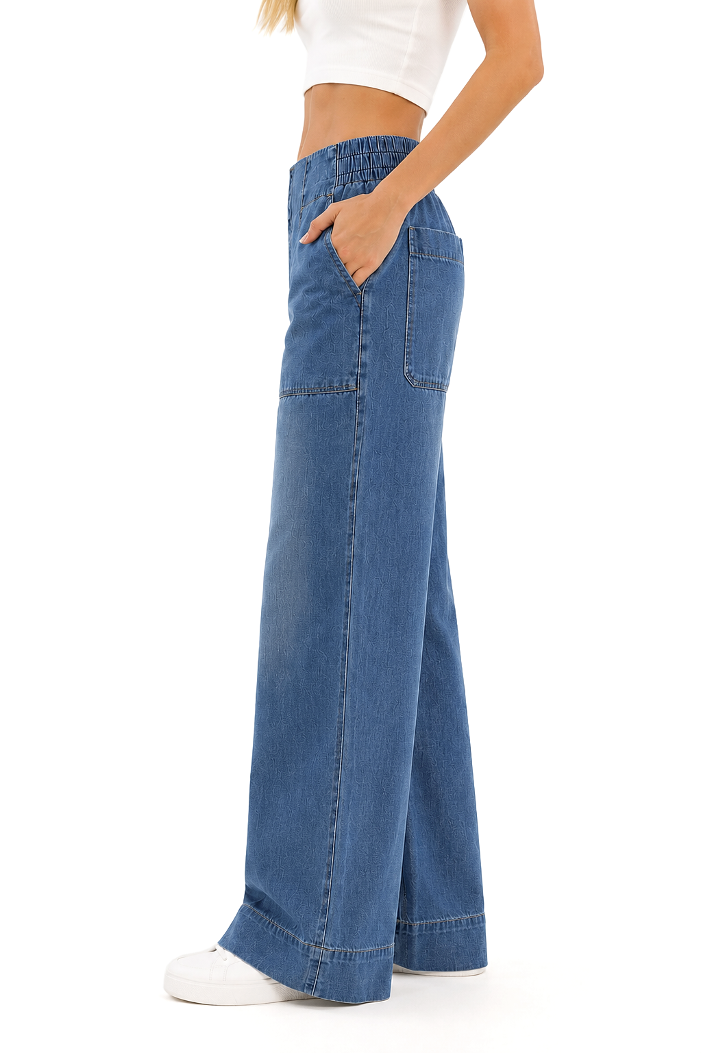Lana Roux Vista Wide Leg Pants - Pink Ice