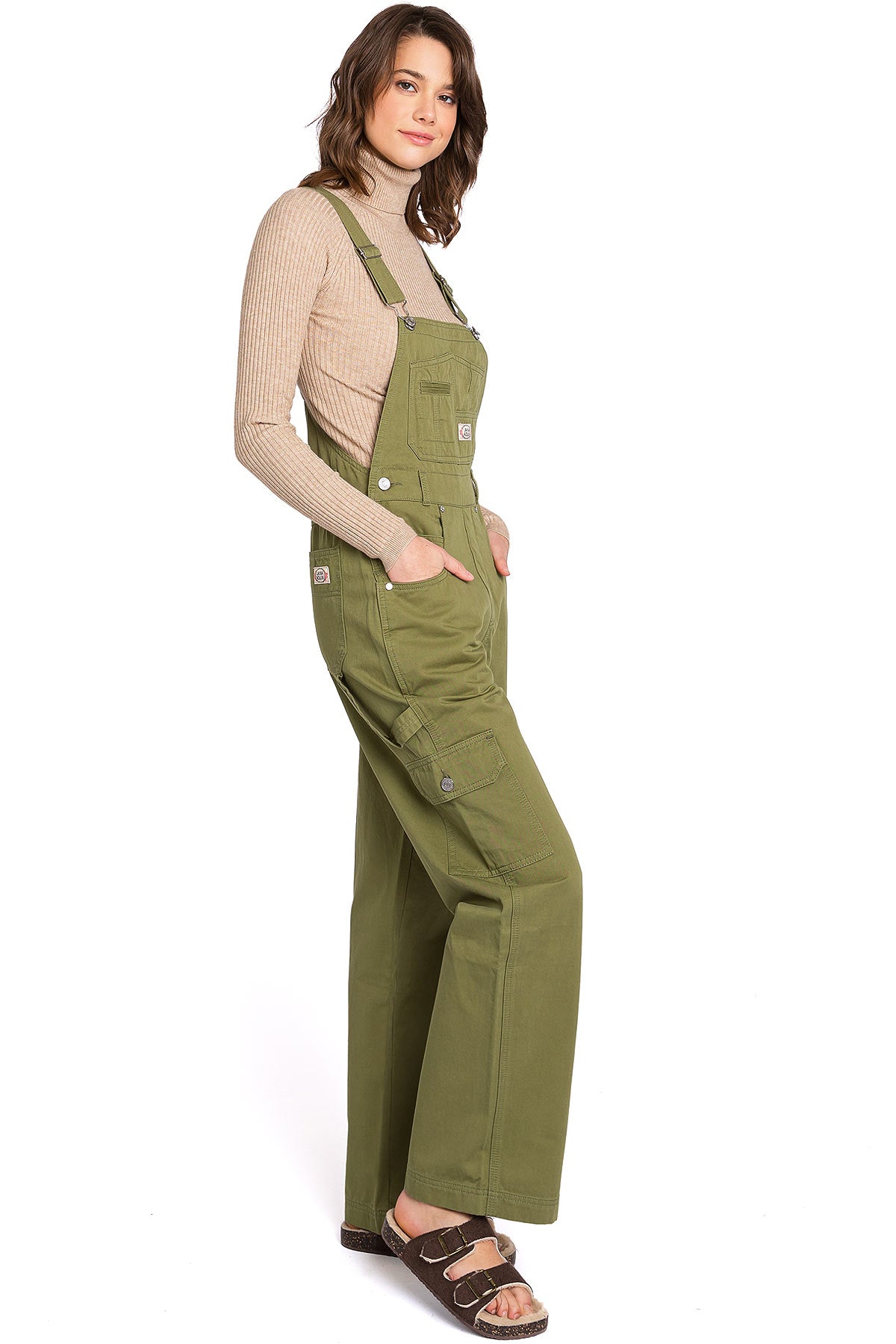 Lana Roux 90s Retro Cargo Utility Overalls
