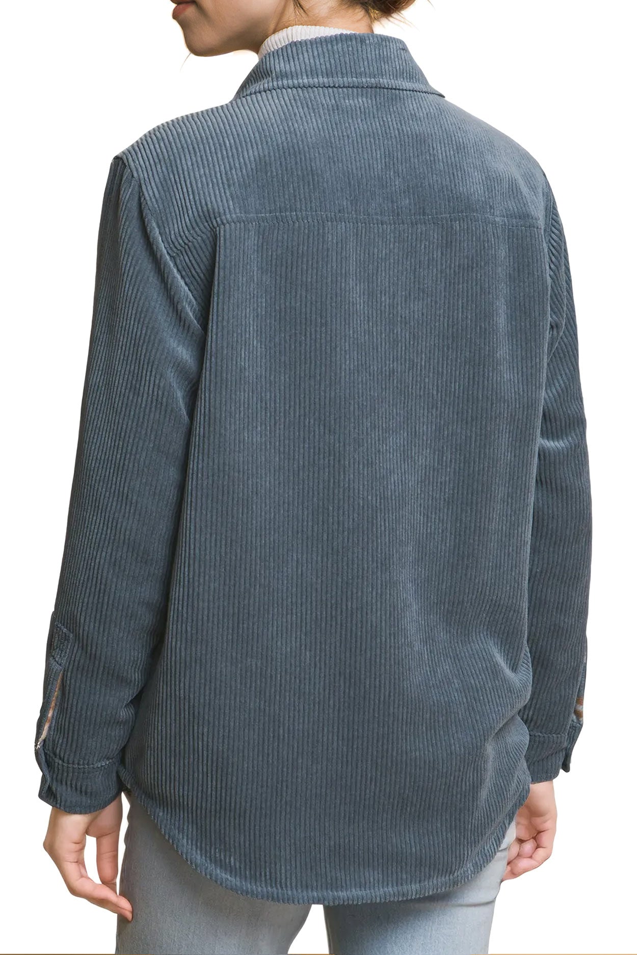 Reversible Plaid-Cord Shacket