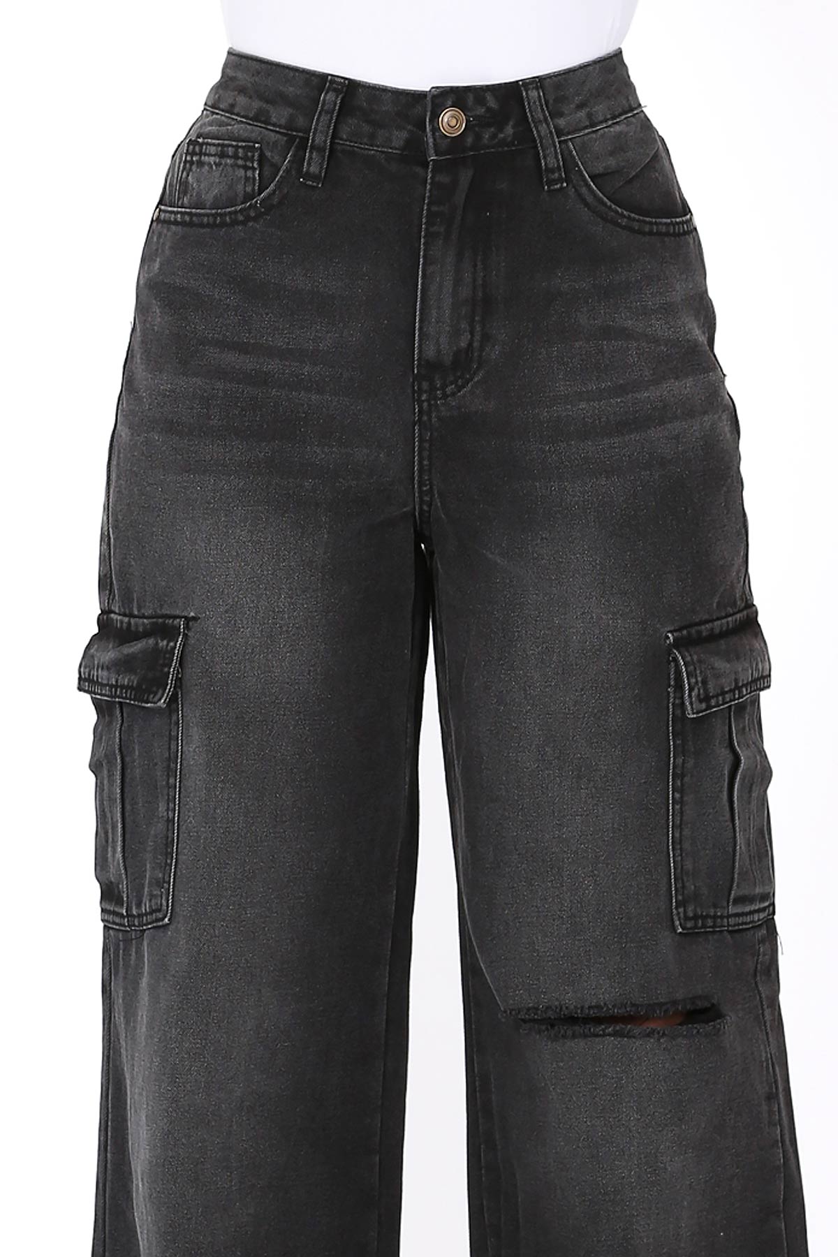 Cargo Wide Leg Jeans
