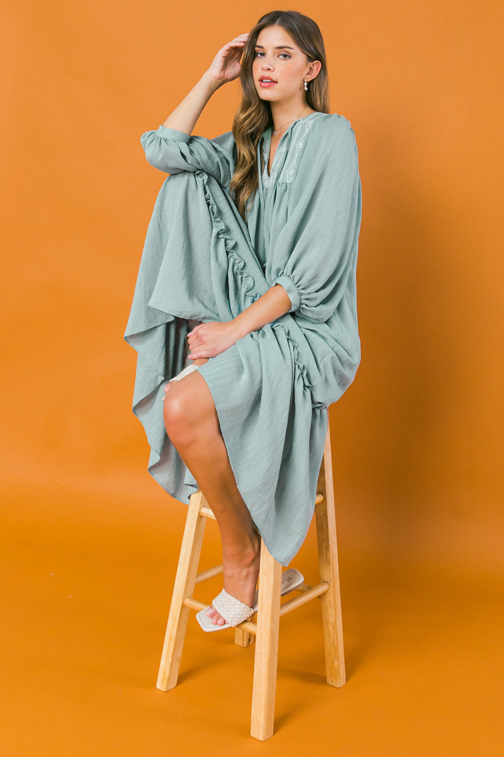 Kaftan Shift Dress