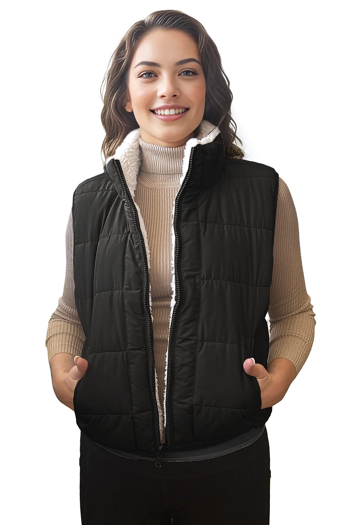 Reversible Cloud Puffer Vest