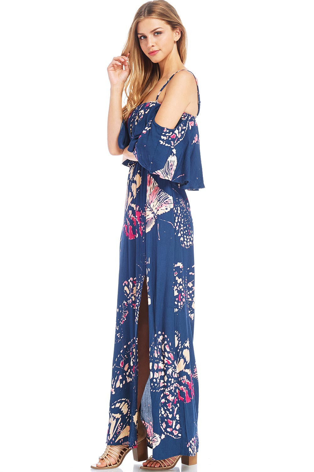 Flicker Bloom Maxi Dress - Pink Ice