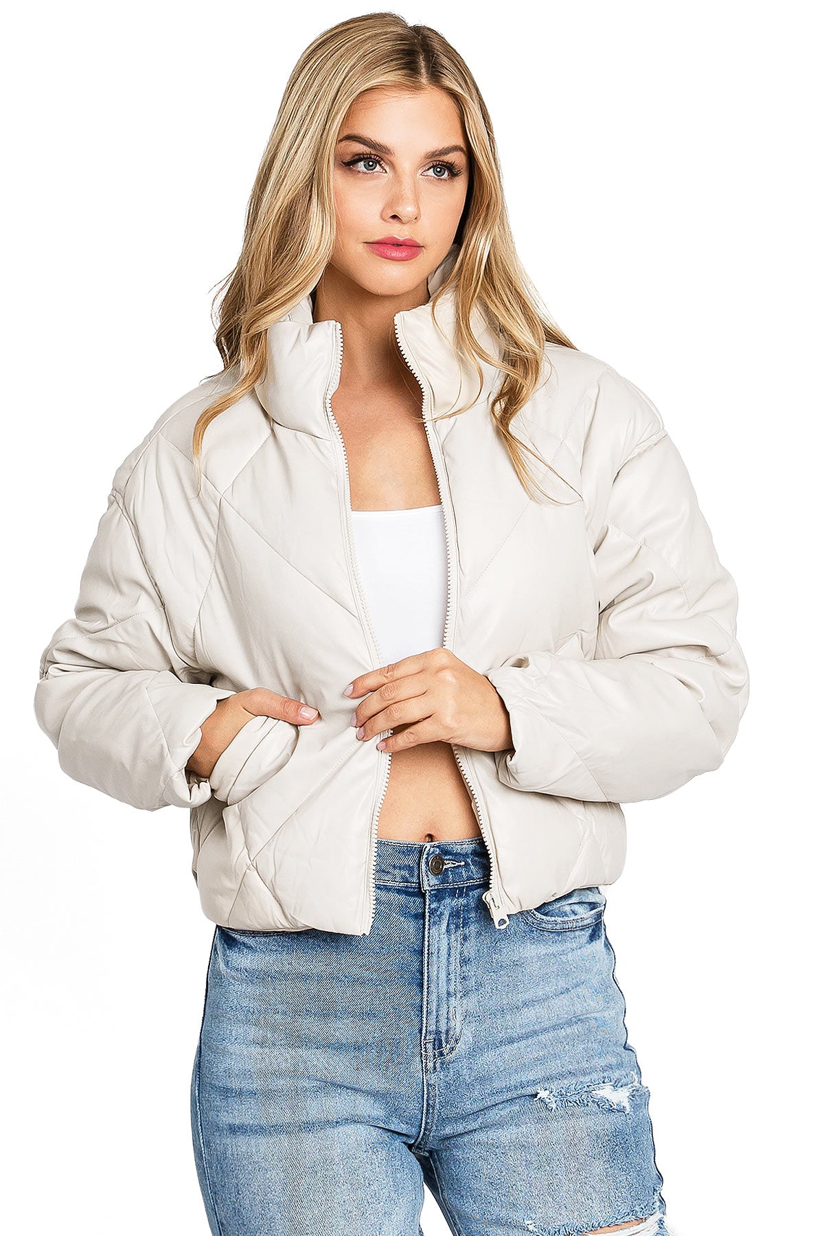 Soho Faux Leather Puffer