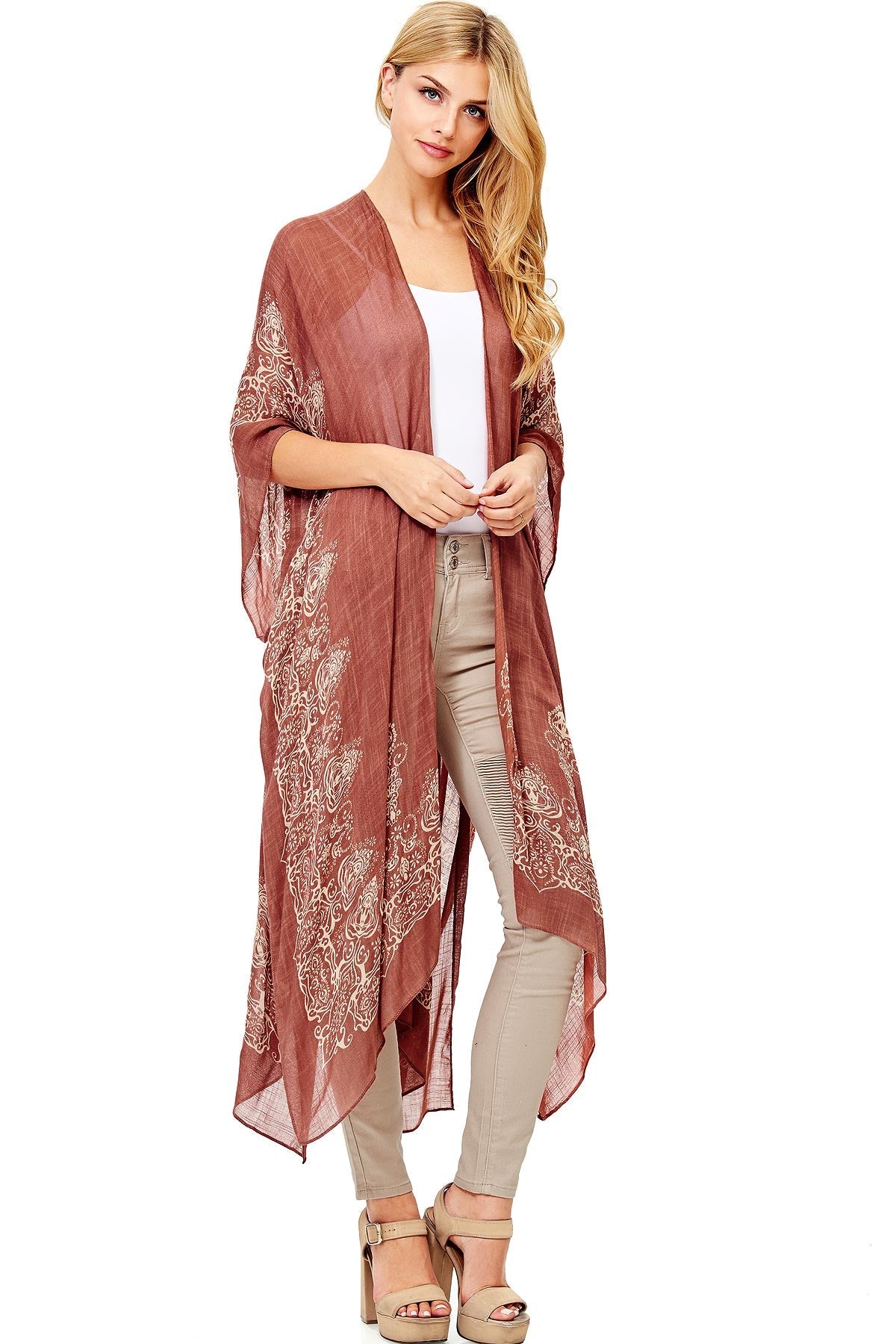 Henna Stencil Kimono