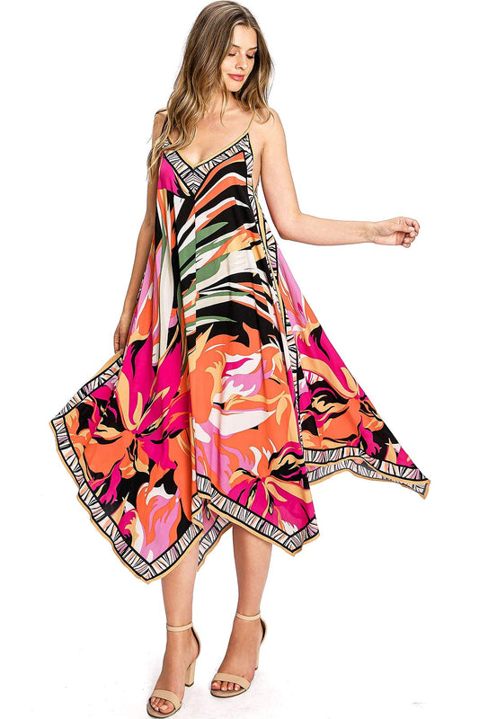 Tropic Glow Midi Dress