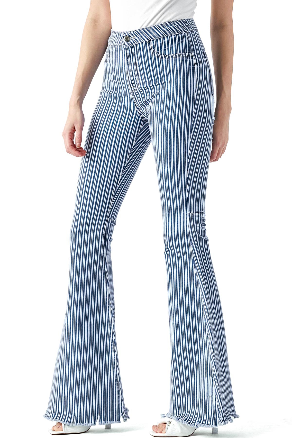 Echo Striped High Rise Flares