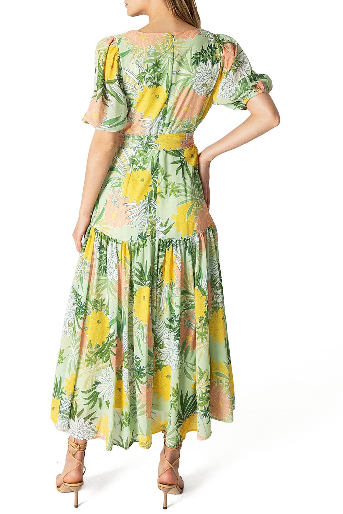 Tropic Blossom Midi Dress