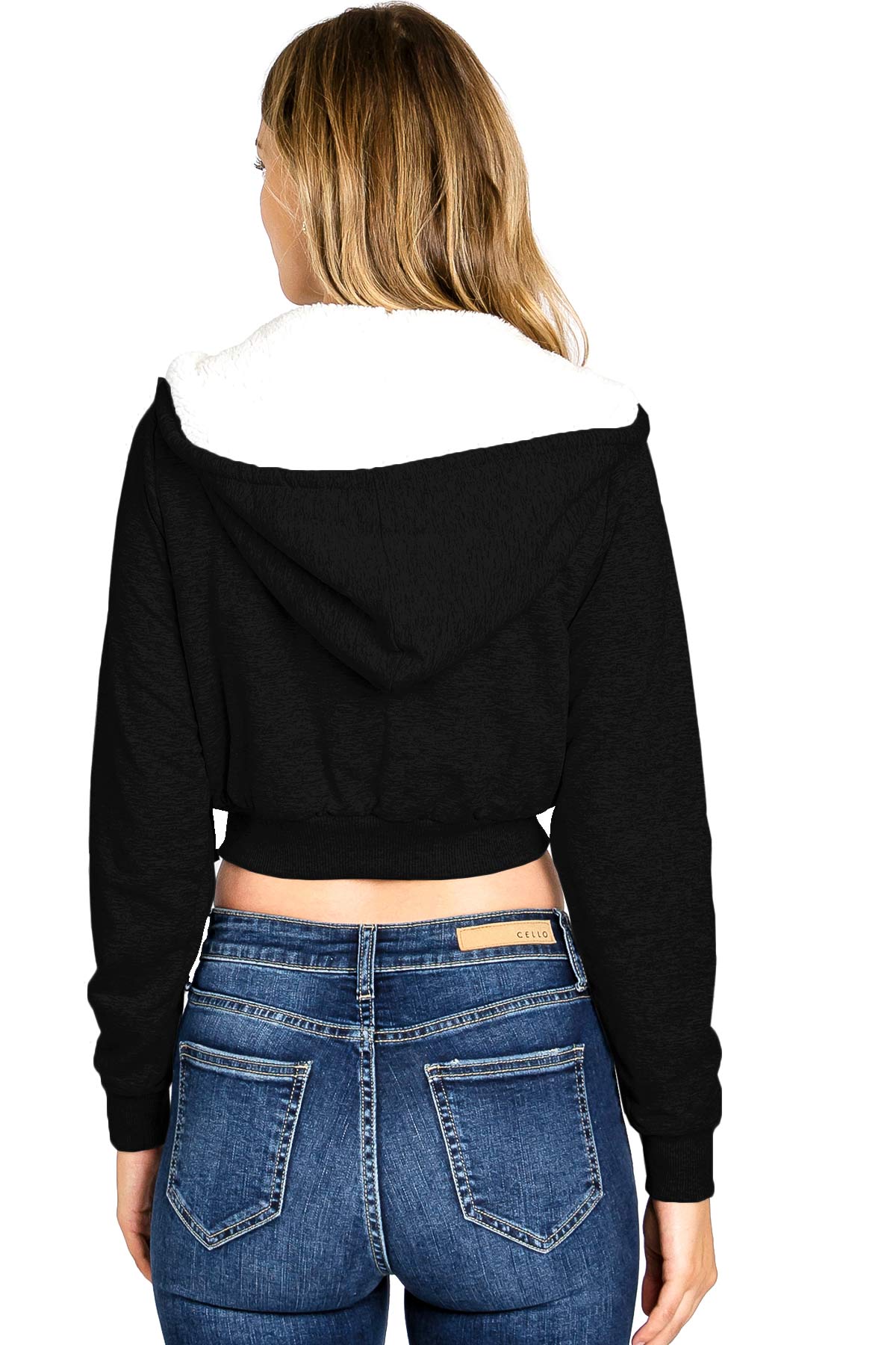 Cozy Sherpa Crop Hoodie