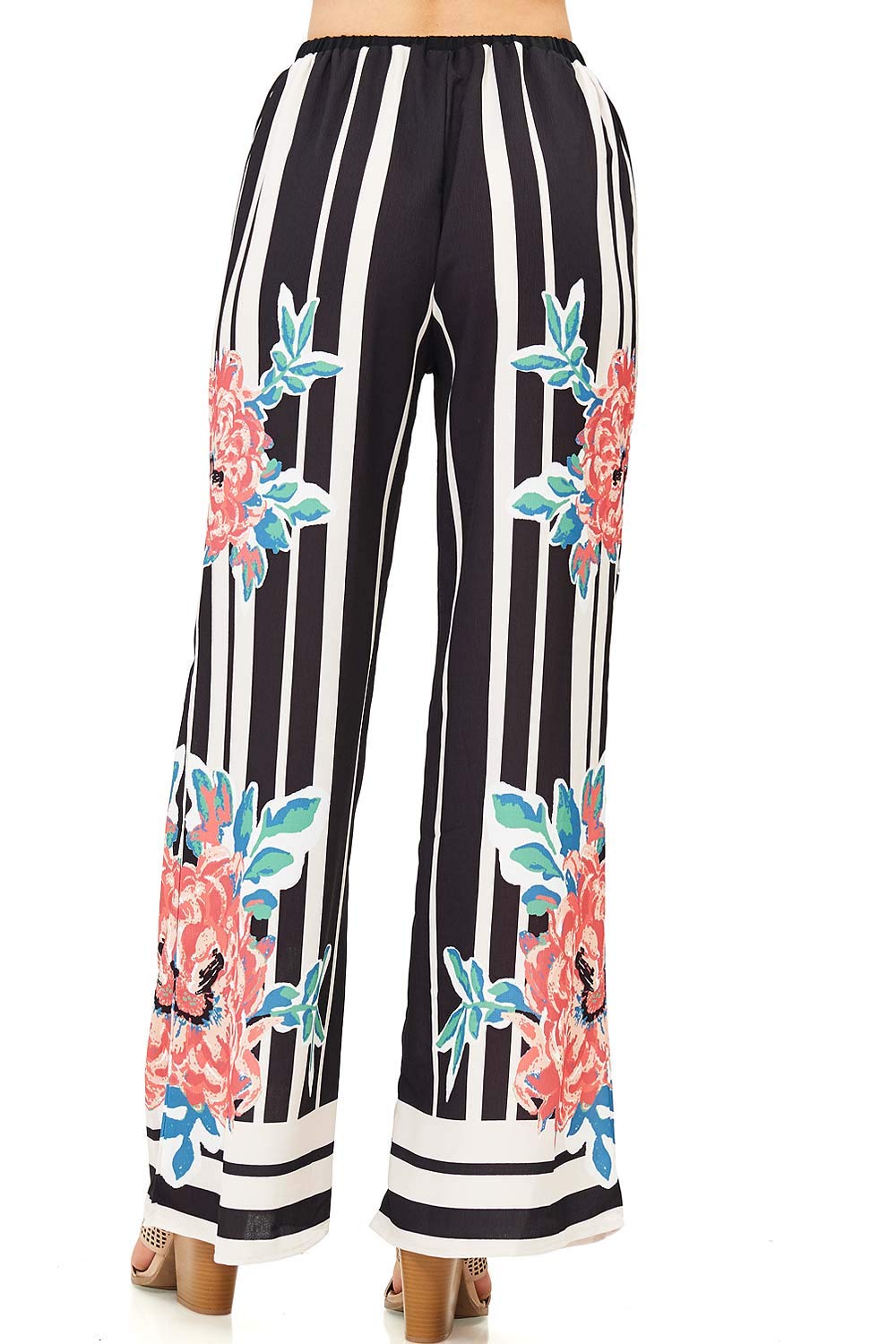 Rose Construct Palazzo Pants