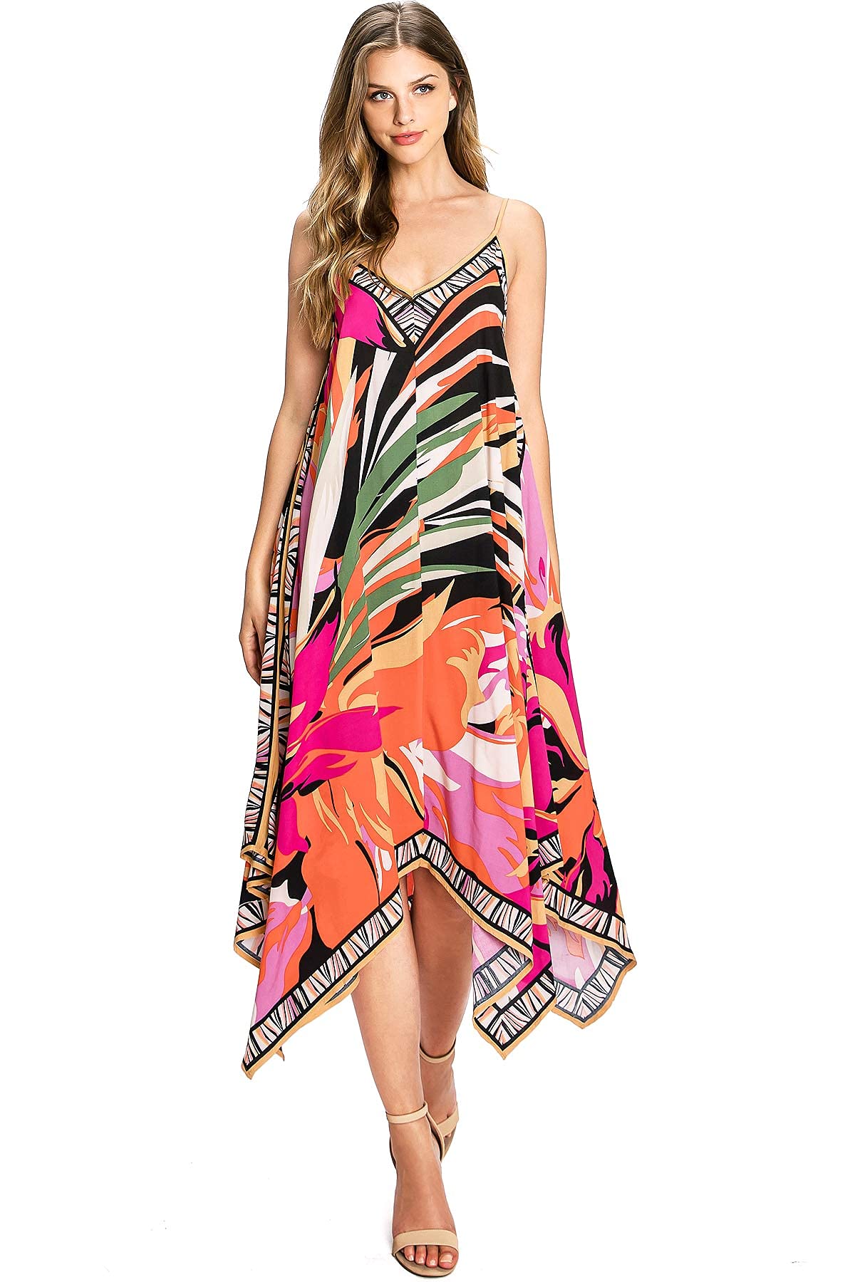 Tropic Glow Midi Dress