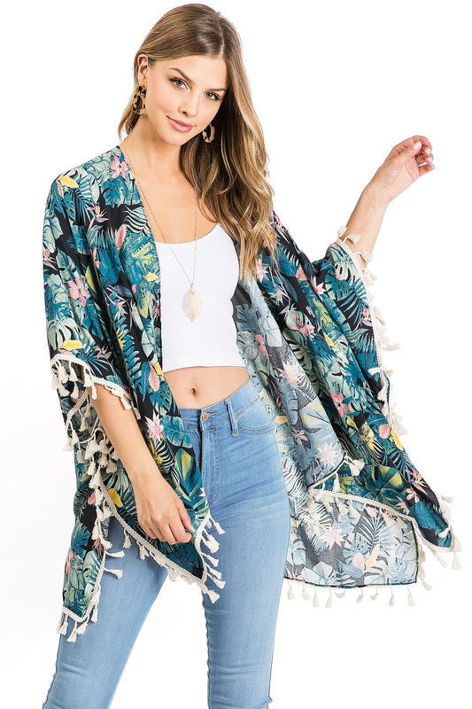 Bali Palm Kimono