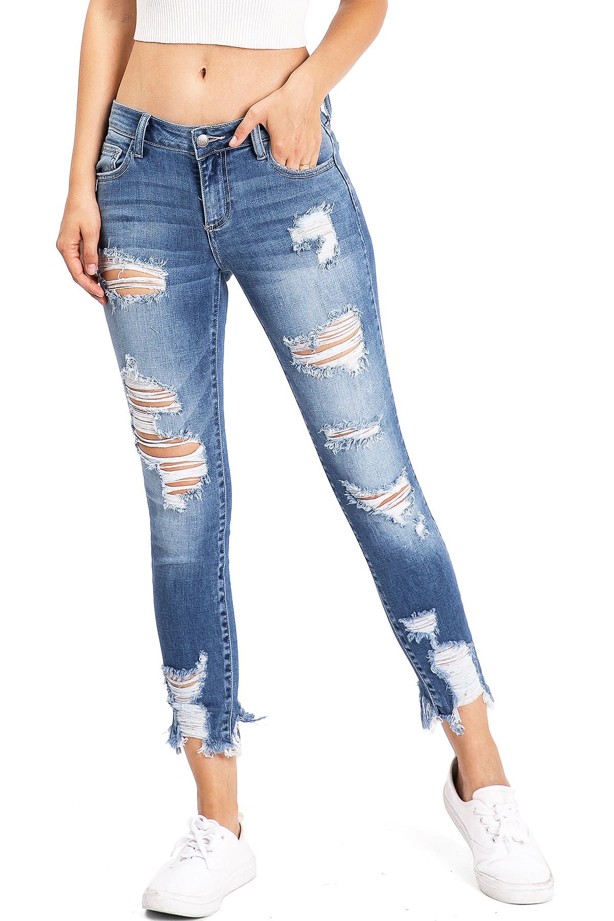 Riot Ankle Skinny Jeans