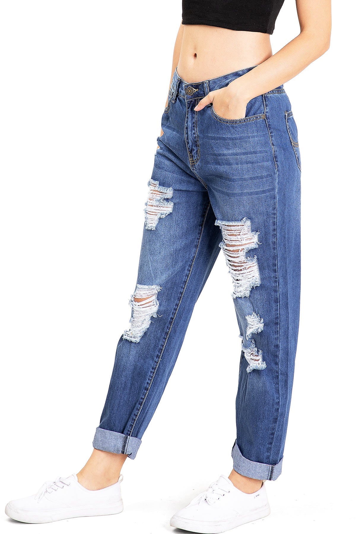 Destroyed Boyfriend Jeans