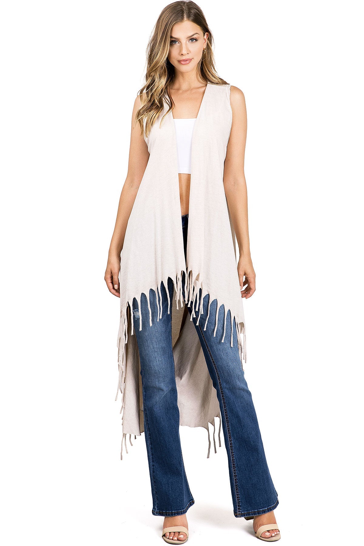 Angel Fringe Maxi Vest