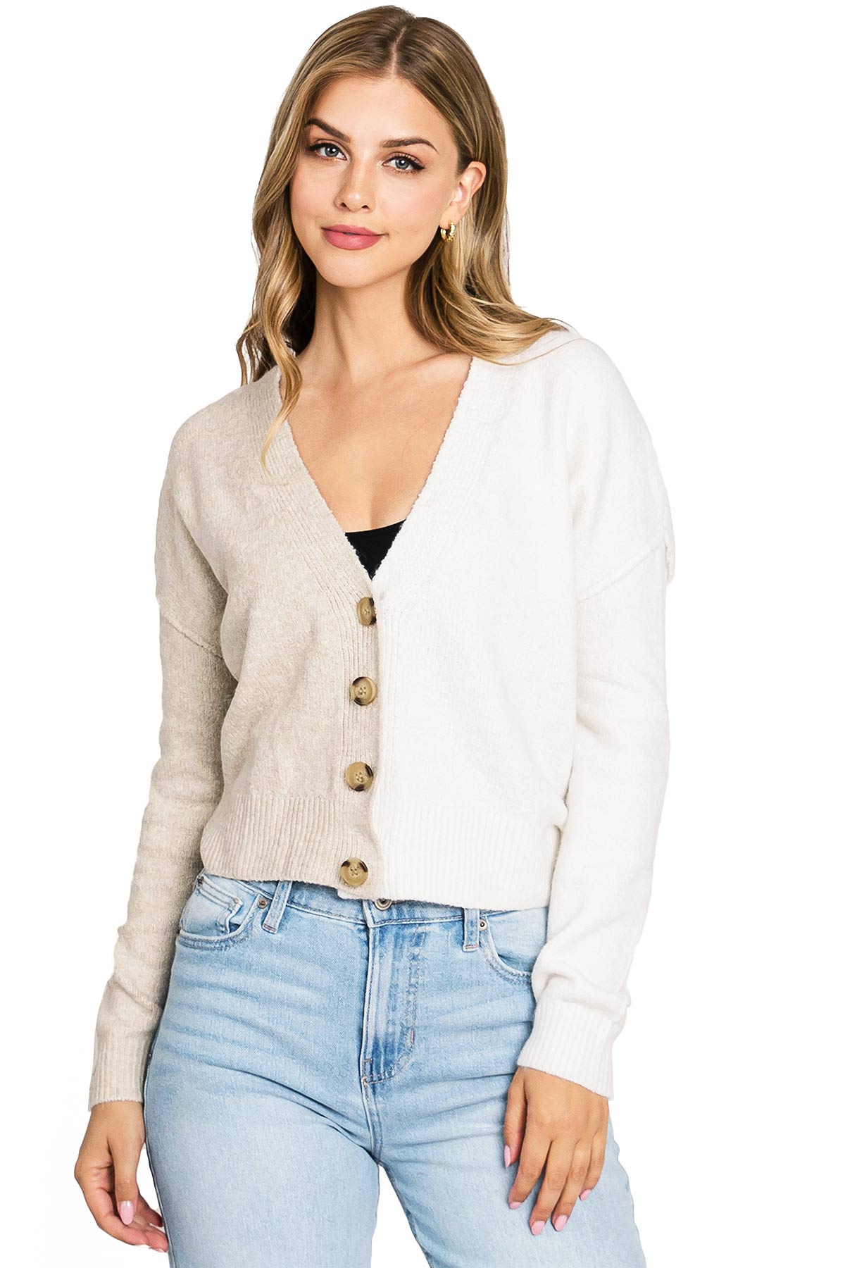 Duet Crop Knit Cardigan