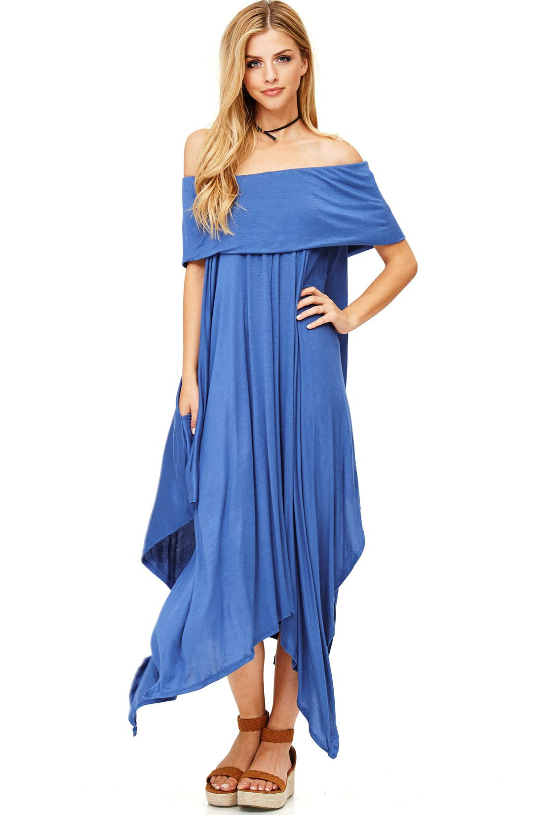 Spark Off Shoulder Dress - Pink Ice