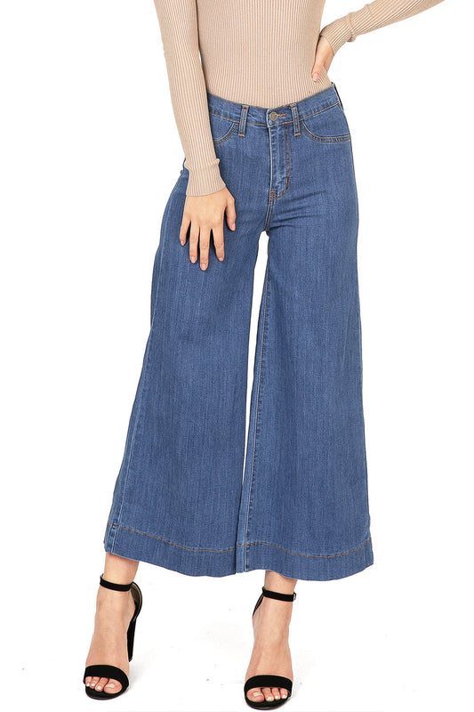 Stride Flare Denim Culottes