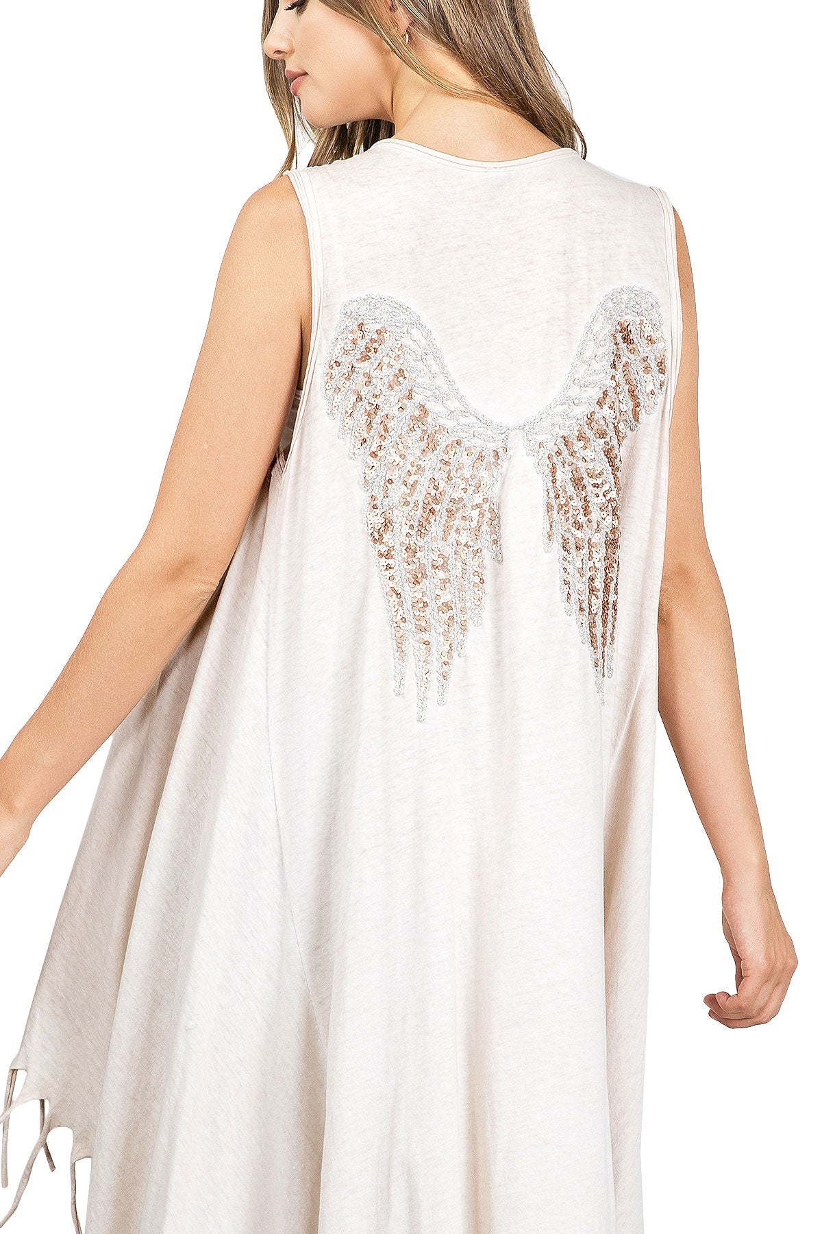 Angel Fringe Maxi Vest