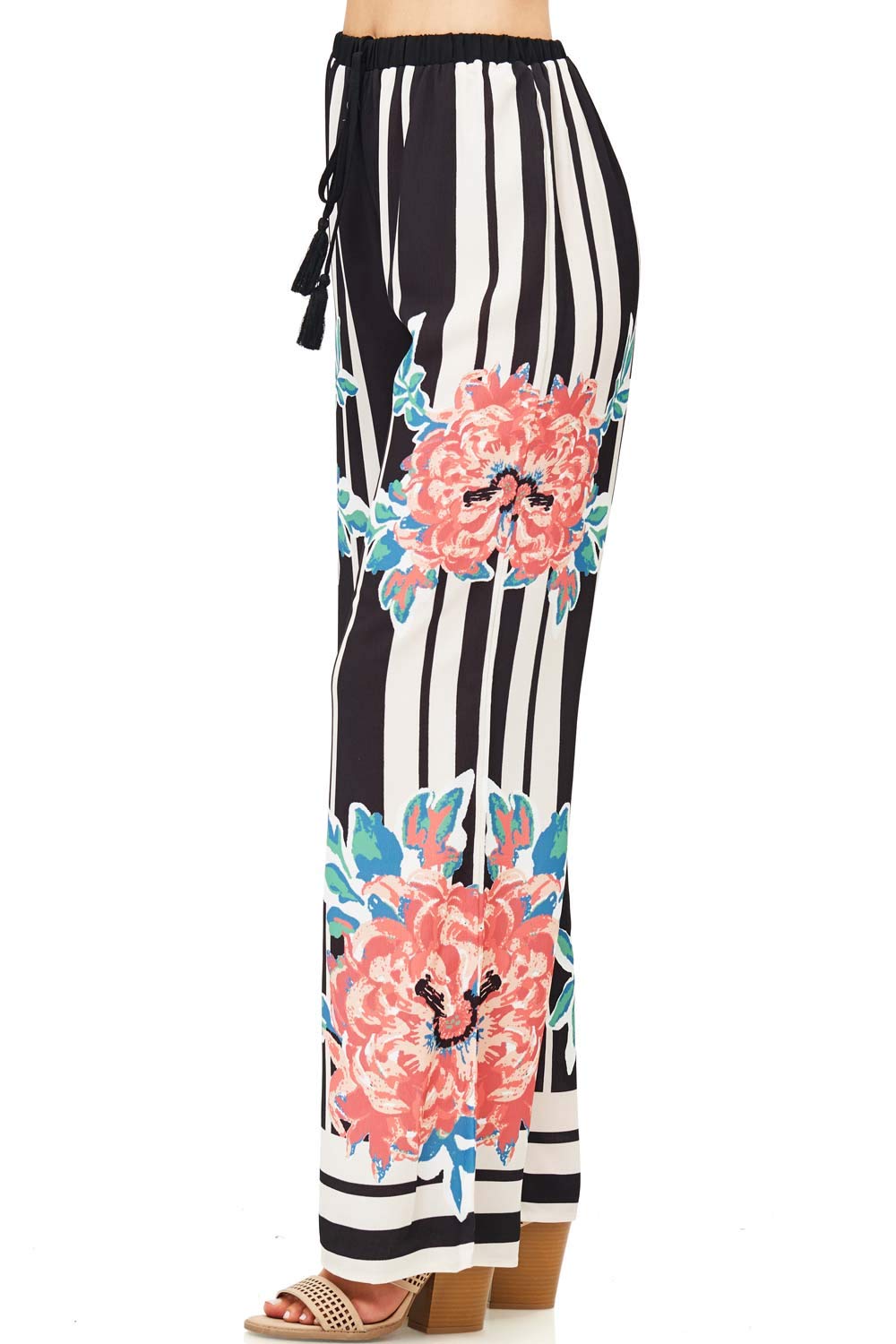 Rose Construct Palazzo Pants