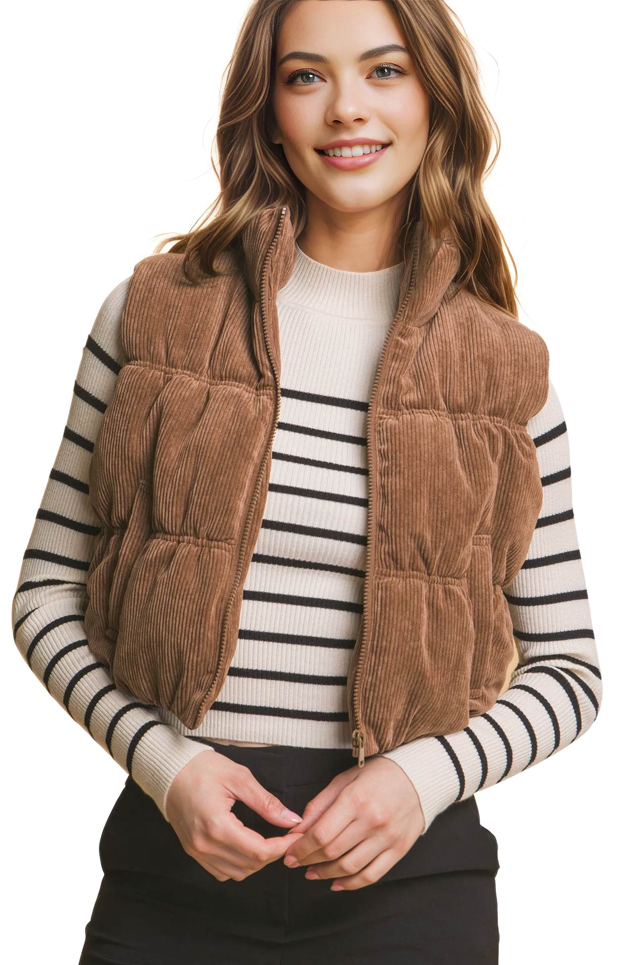 Petite Corduroy Vest