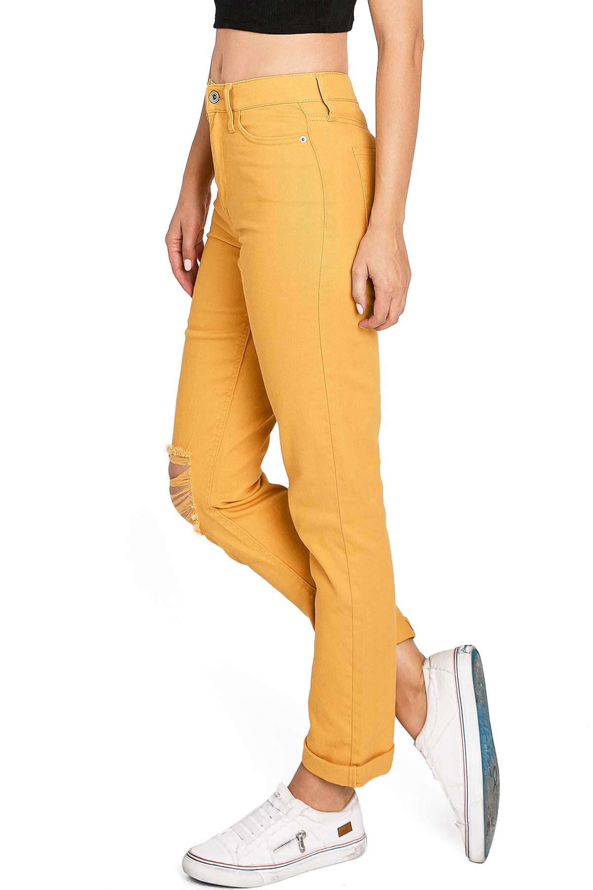 Color Wash Straight Leg Jeans