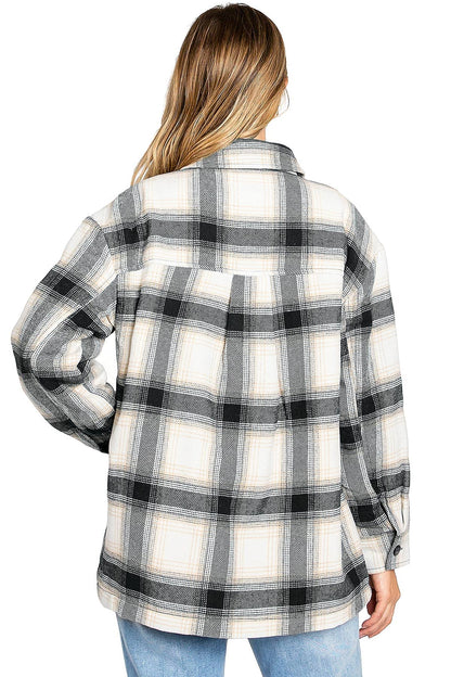 Plaid Sherpa Flannel Shacket