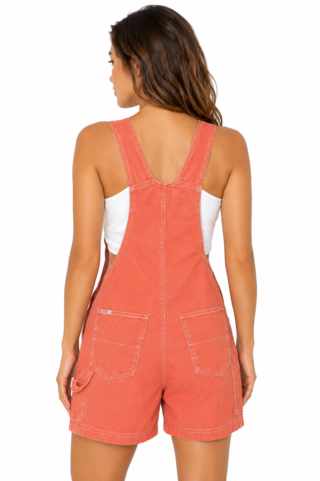 Spark Twill Shortalls - Pink Ice