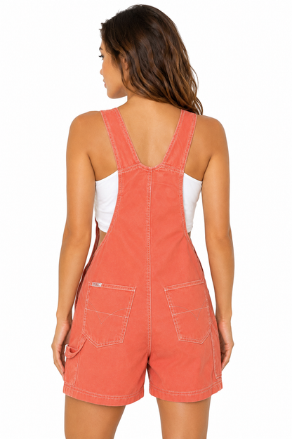 Spark Twill Shortalls - Pink Ice