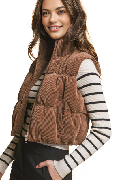 Petite Corduroy Vest