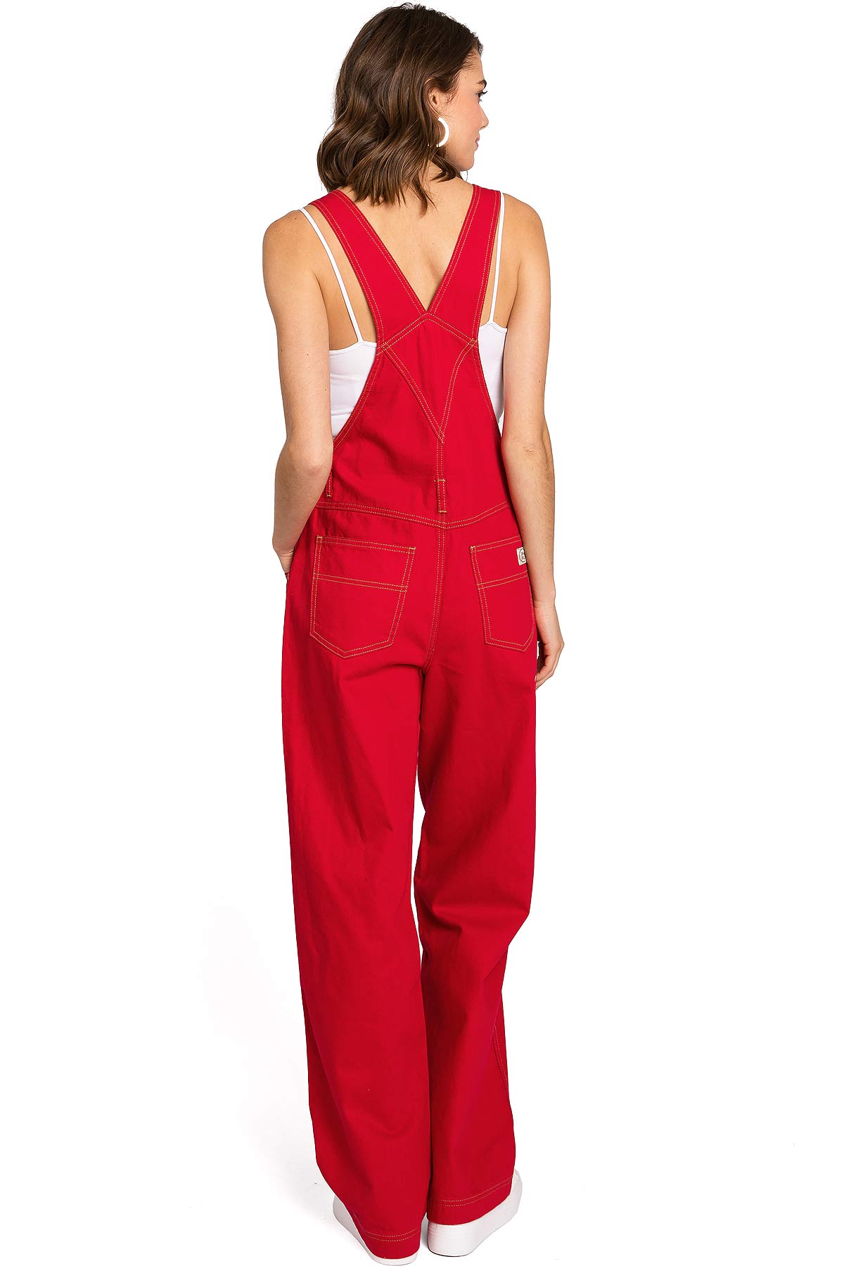 Lana Roux 90s Retro Dungaree Utility Twill Overalls