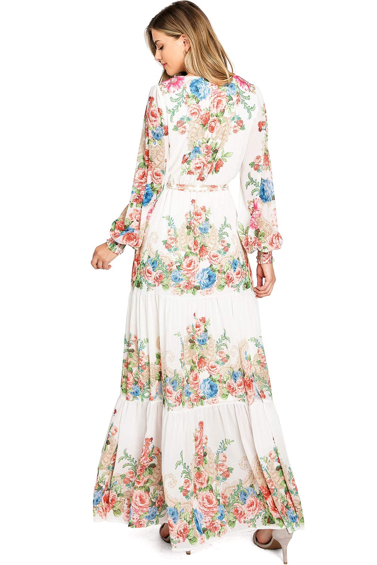 Regal Gardenia Maxi Dress