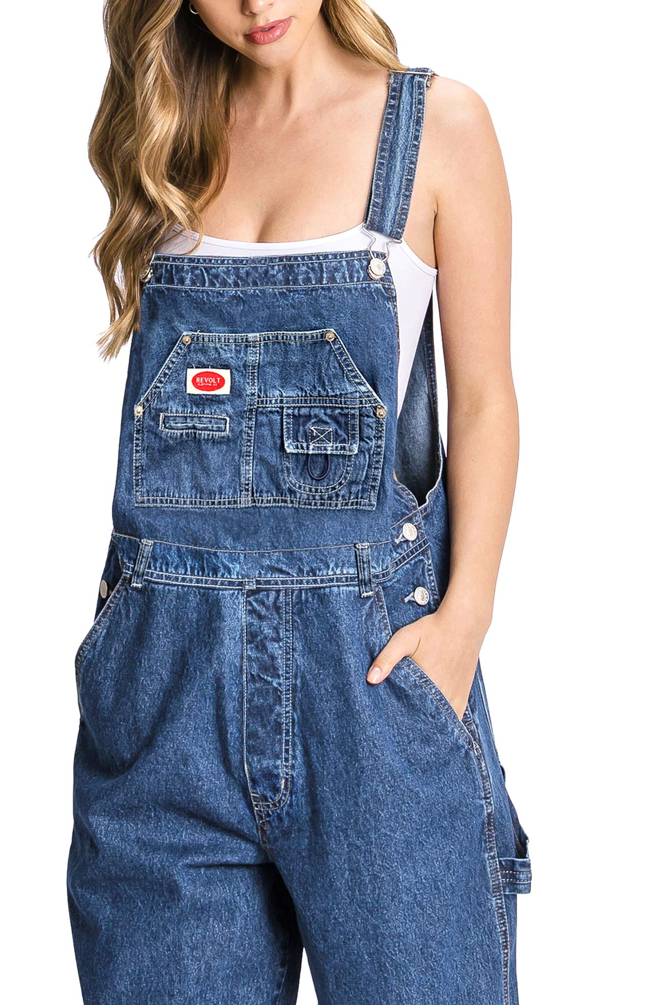 Reverse Canvas PLUS SIZE Overalls