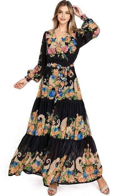 Regal Gardenia Maxi Dress