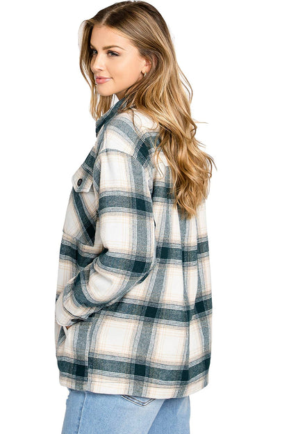 Plaid Sherpa Flannel Shacket