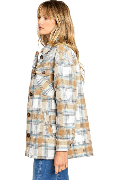 Plaid Sherpa Flannel Shacket