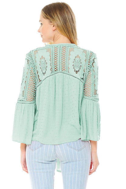 Spellbound Front-Tie Blouse